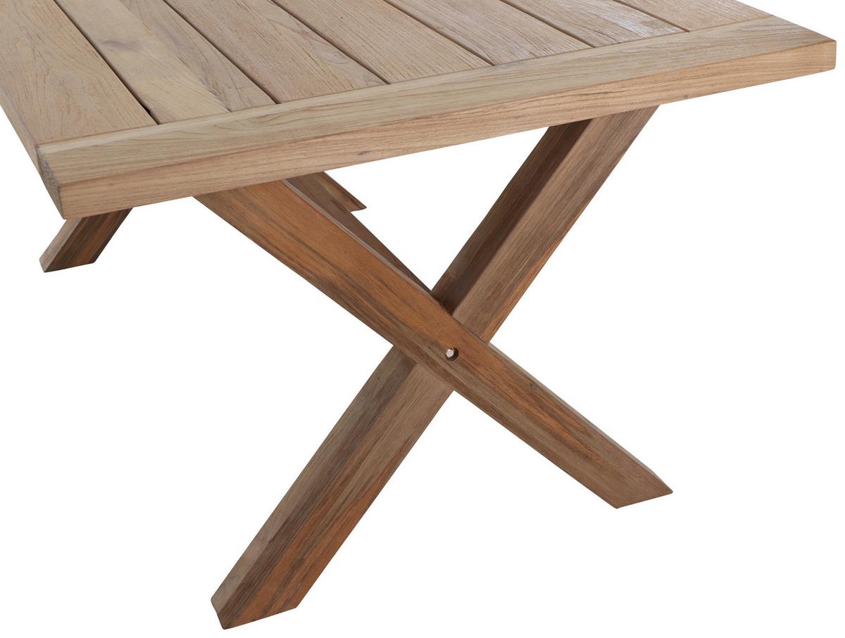 Gartentisch Teakholz L 180 Cm - Teakfarben, MODERN, Holz (180/100/76cm) - Siena Garden