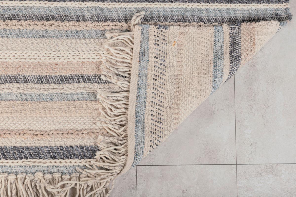 Hochflorteppich Gudha - Blau/Beige, LIFESTYLE, Textil (200/300cm) - P & B