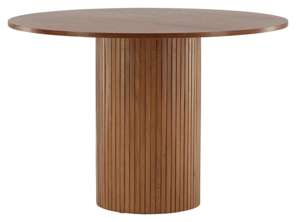 Esstisch Bianca - Walnussfarben, Design, Holzwerkstoff (110/110/75cm) - Livetastic