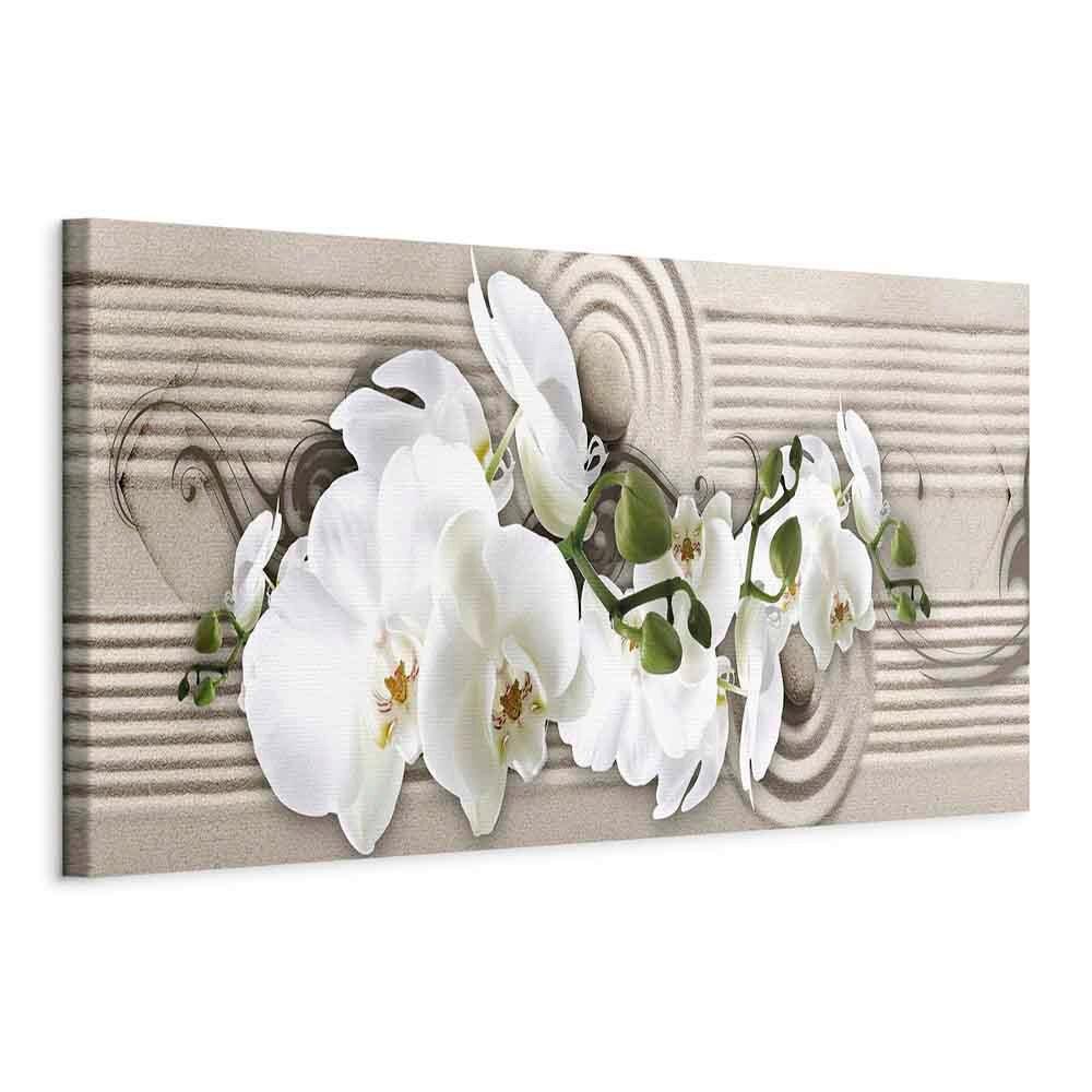 Leinwandbild Weiß Beige B: 150 Cm