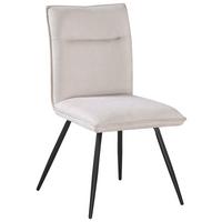 ŽIDLE NOVA - černá/béžová, Moderní, kov/textil (47/88/63cm) - Premium Living