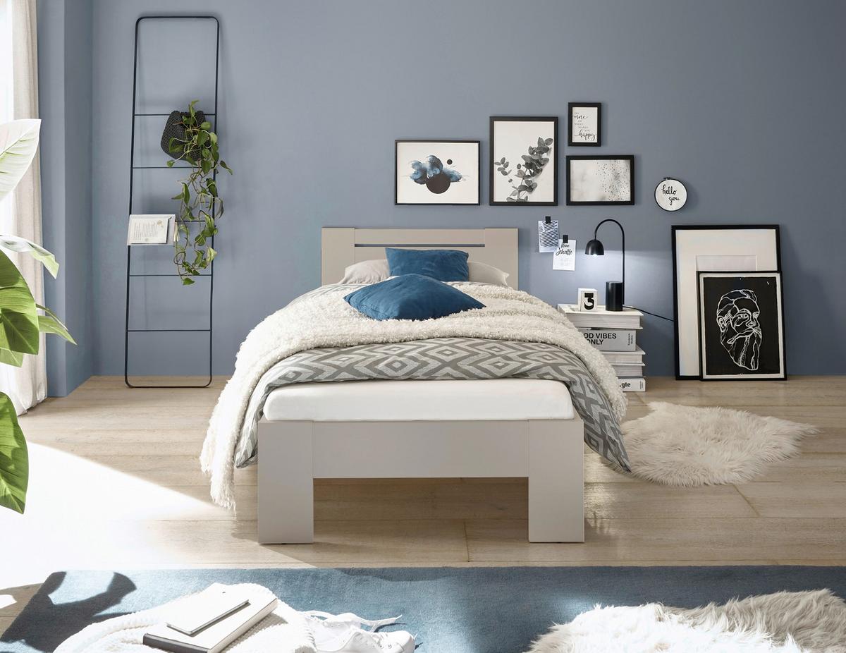 Bett Cannes 90 Kashmir Dekor 90x200 - Kaschmir, KONVENTIONELL, Holzwerkstoff (90/200cm) - Ondega