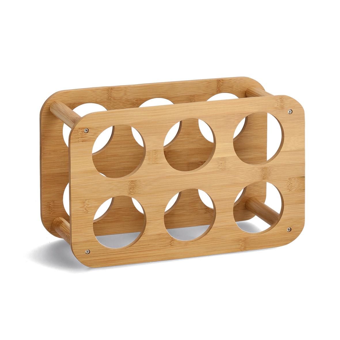 Weinregal Naturfarben Bambus ca. 38x24x16 cm - Naturfarben, Basics, Holz (38/24/16cm) - Zeller Present