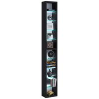 WANDREGAL Rasito Schwarz B: 21 cm - Schwarz, Design, Glas/Holzwerkstoff (21/152/14cm) - MID.YOU