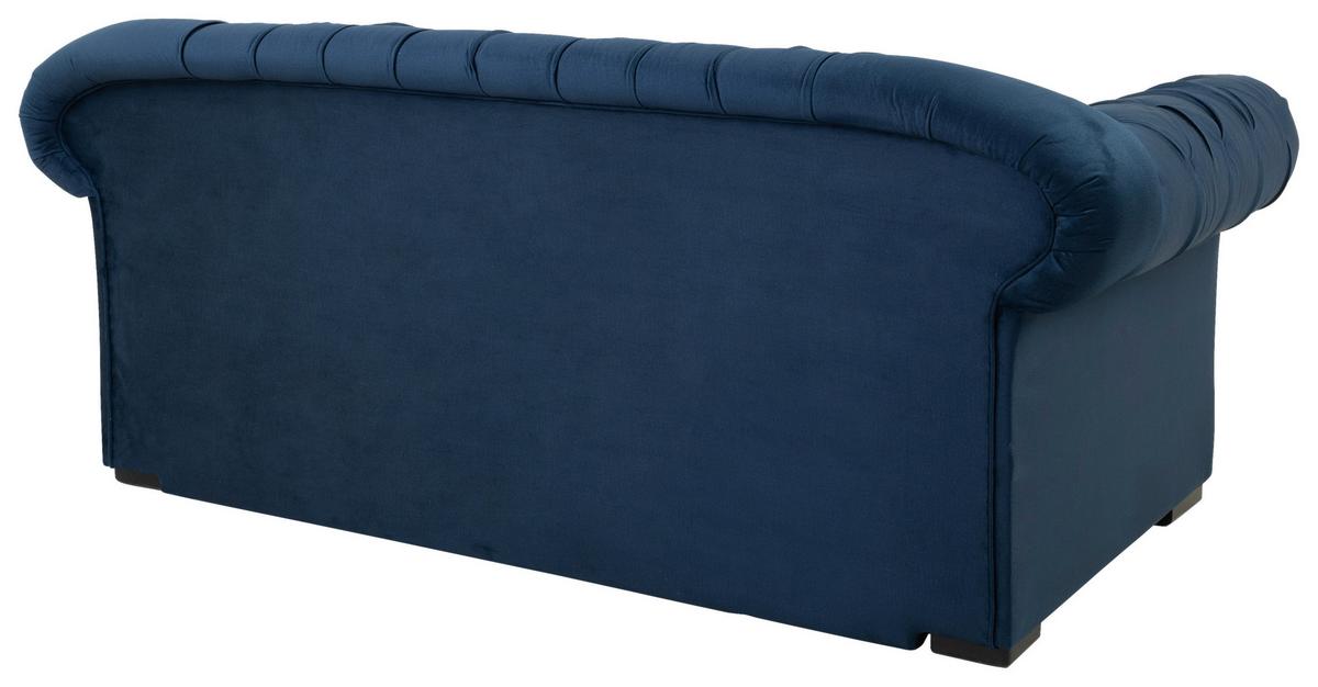 Schlafsofa Cupido - Schwarz/Dunkelblau, Design, Textil (213/86/99cm) - MID.YOU