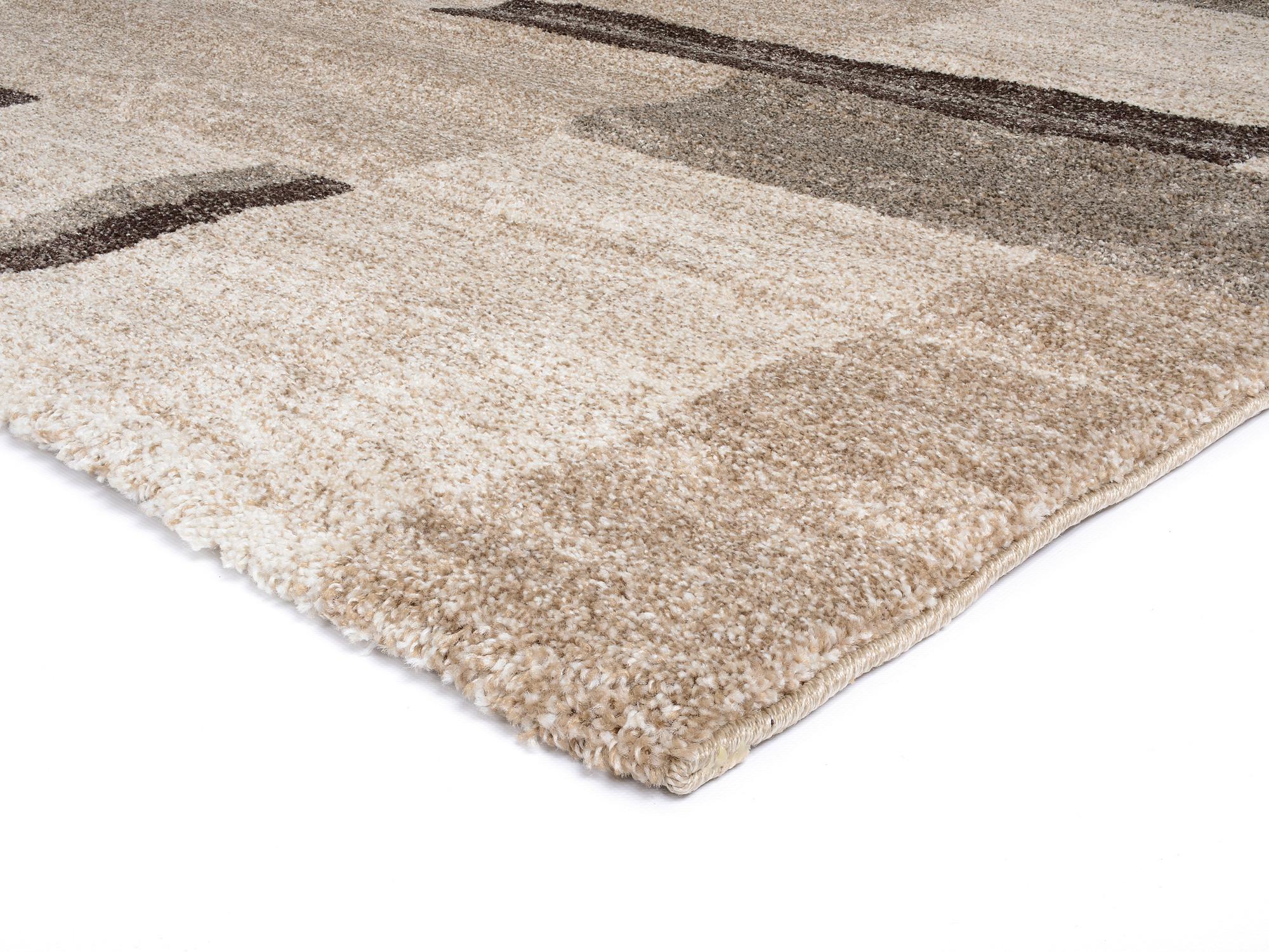 Webteppich Palazzo Bloc Braun/Beige 240x340 cm - Beige/Braun, KONVENTIONELL, Textil (240/340cm) - Novel