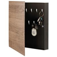SKŘÍŇKA NA KLÍČE BOLOGNA 30 -EXKLUSIV- -SB- - barvy dubu, Moderní, kov (30/30/4cm) - Mömax