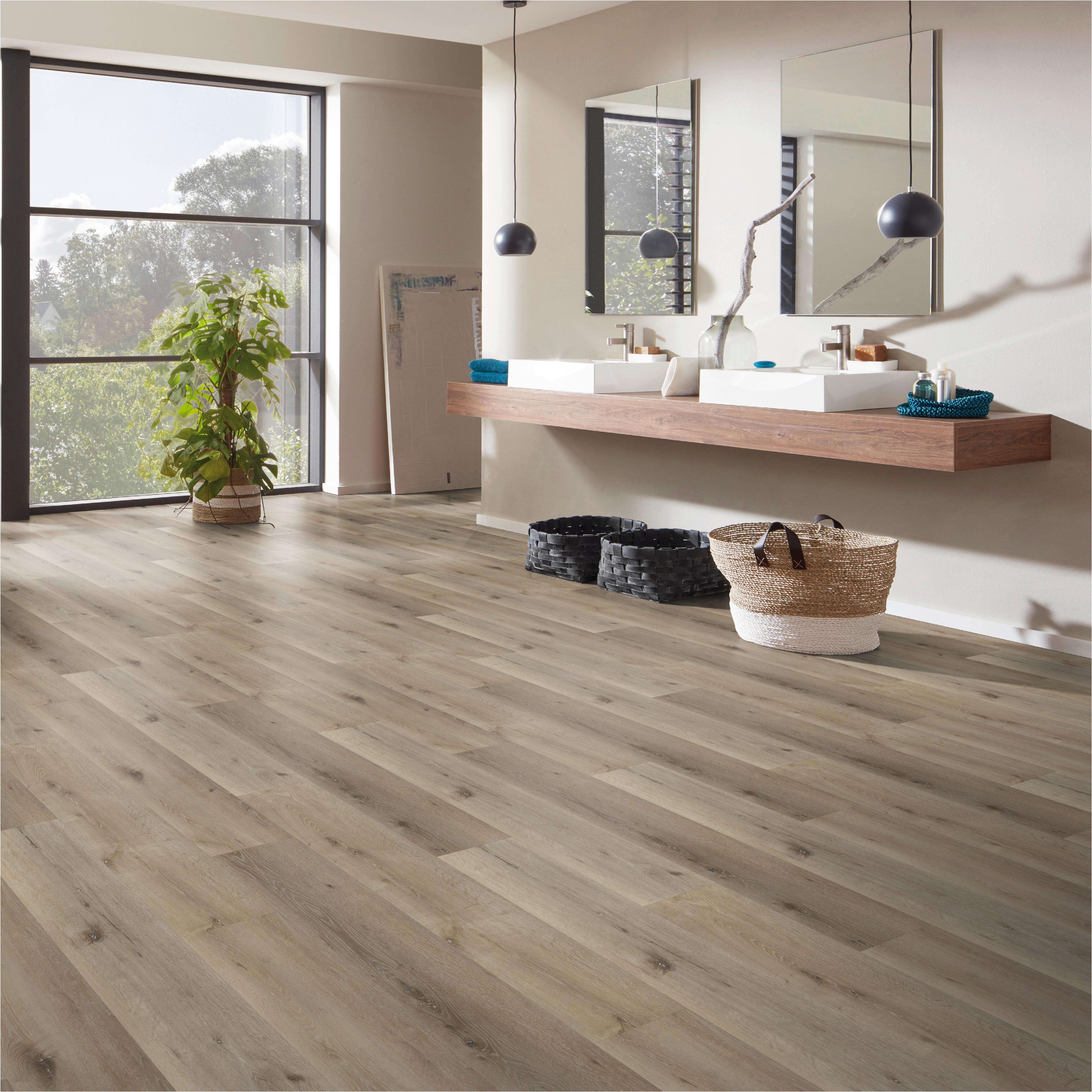 Designboden Eichefarben /Cappuccino Landhausdiele Stärke 3,8mm - Eichefarben/Cappuccino, Basics, Kunststoff (122/22.8/0.38cm)