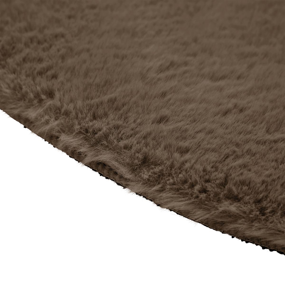UMĚLÁ KOŽEŠINA CAROLINE 5 - tmavě hnědá/hnědá, Moderní, textil (120cm) - Mömax