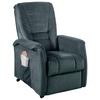 Fernsehsessel Harry Dunkelblau B: 77 cm - Schwarz/Dunkelblau, Design, Textil (77/107/88cm) - Livetastic