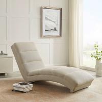 Relaxliege Chaiselongue, Beige B: 170 Cm - Chromfarben/Beige, MODERN, Textil (170/82/60cm) - Livetastic