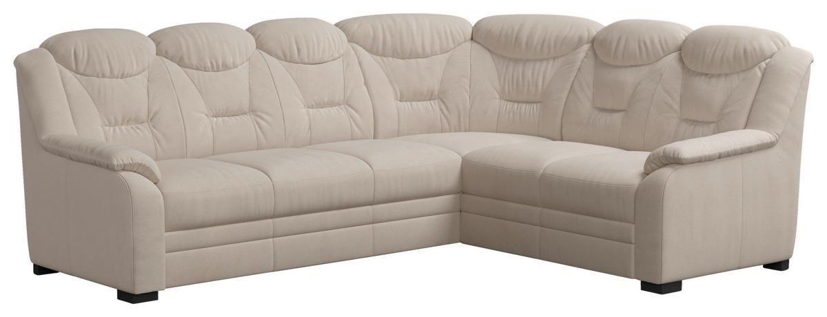 Ecksofa Marcus Beige S: 263x211 Cm - Beige/Schwarz, Basics, Textil (263/211cm) - MID.YOU