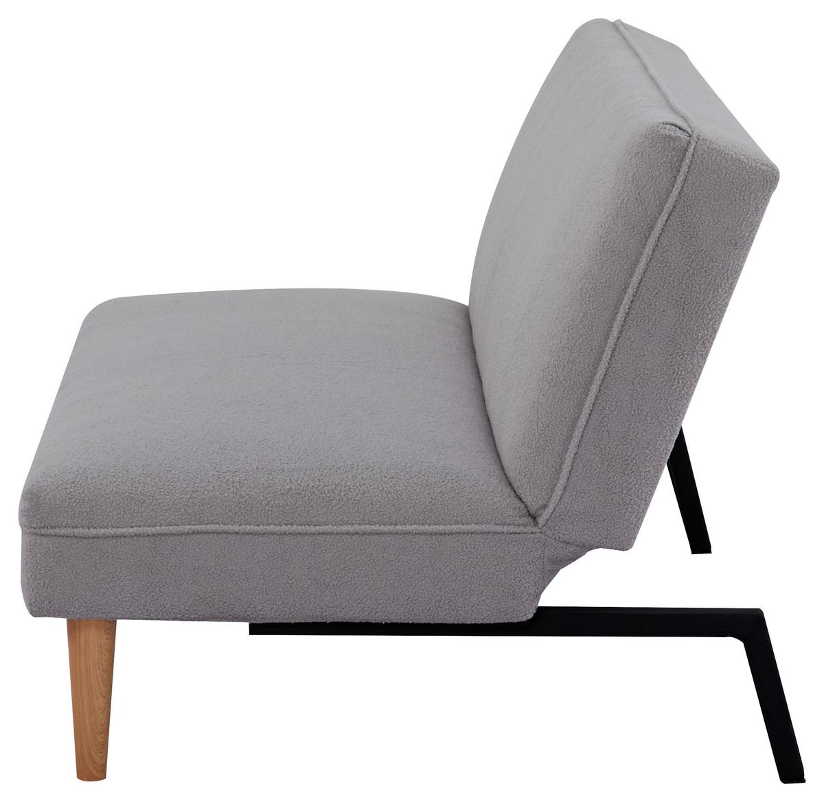 Rozkladacia pohovka ZERR, buklé, sivá - čierna/sivá, Modern, drevo/textil (183/77/87cm) - P & B