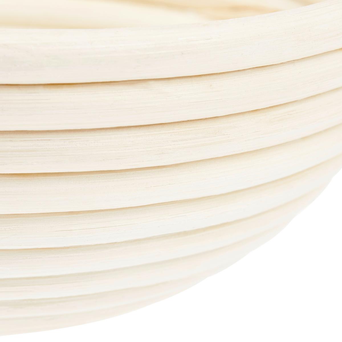 Gärkorb Krisitna 800 ml Rattan mit Leinenbezug - Beige/Naturfarben, ROMANTIK / LANDHAUS, Holz/Textil (20/8cm) - James Wood