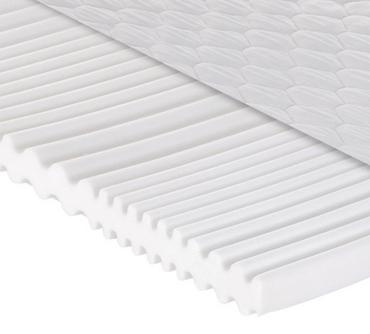Kaltschaummatratze Caravan 100x200 Cm H2 H: 10 Cm - Weiß, Basics, Kunststoff/Textil (100/200cm) - P & B