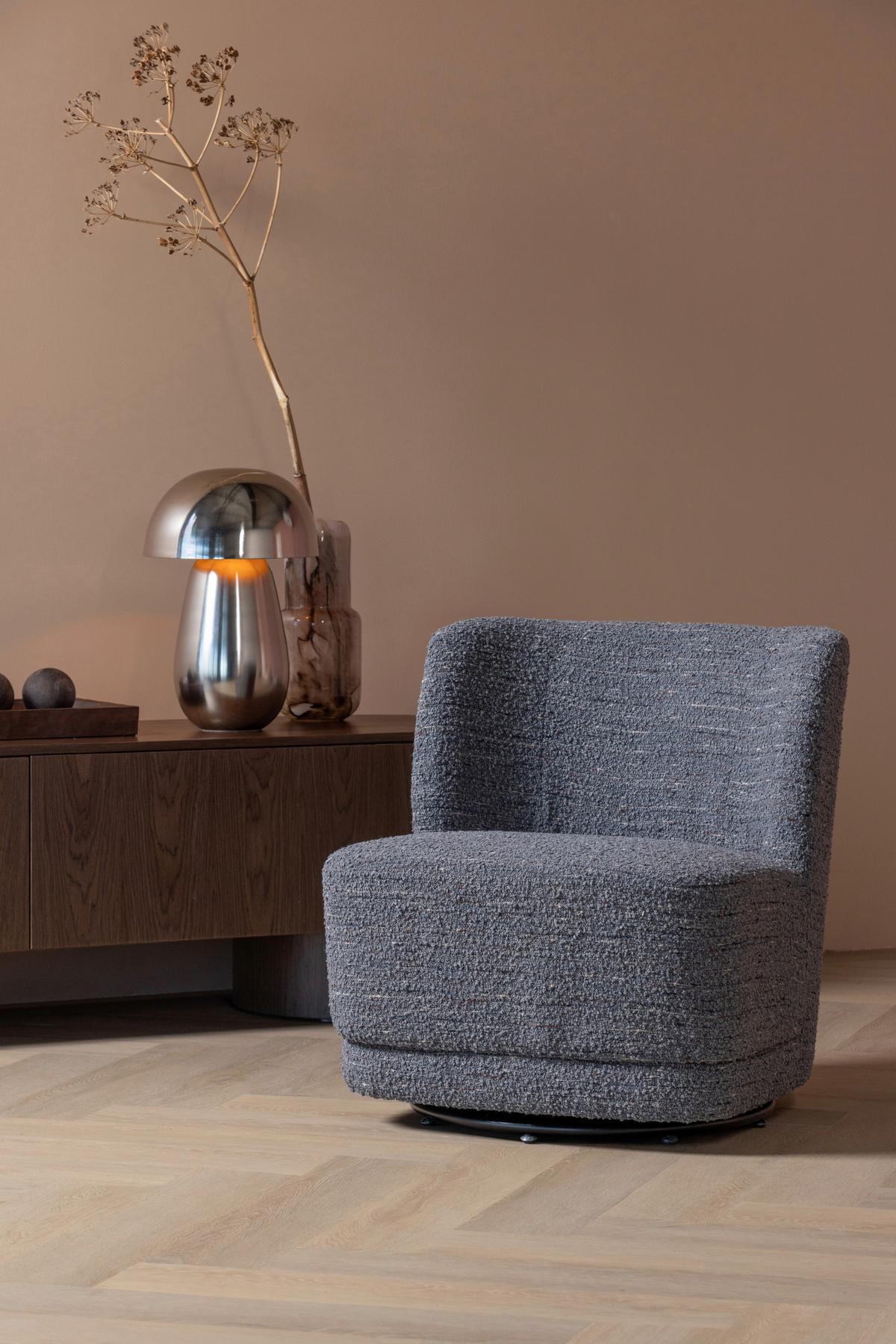 SESSEL Atty Grau B: 74cm - Schwarz/Grau, MODERN, Textil (74/75/65cm) - Livetastic