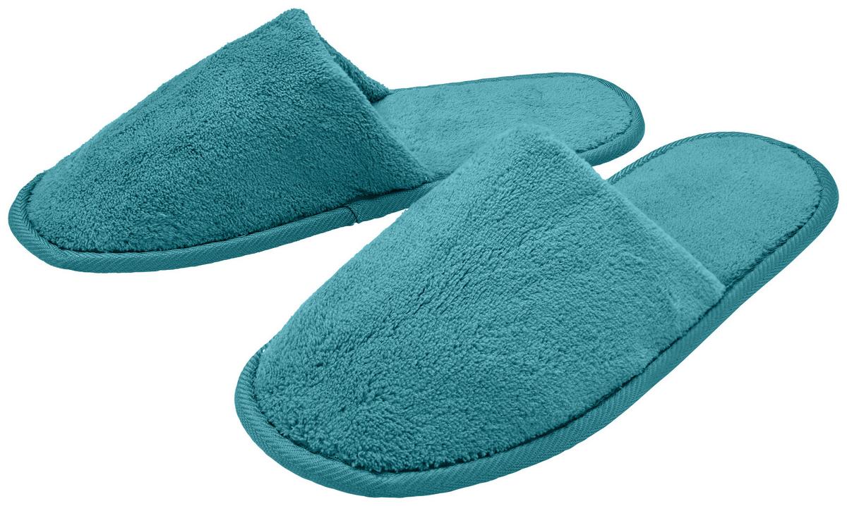 OBUV PRO HOSTY Niki, velikost 40-44 - šedá/petrolej, textil (40-44null) - Modern Living