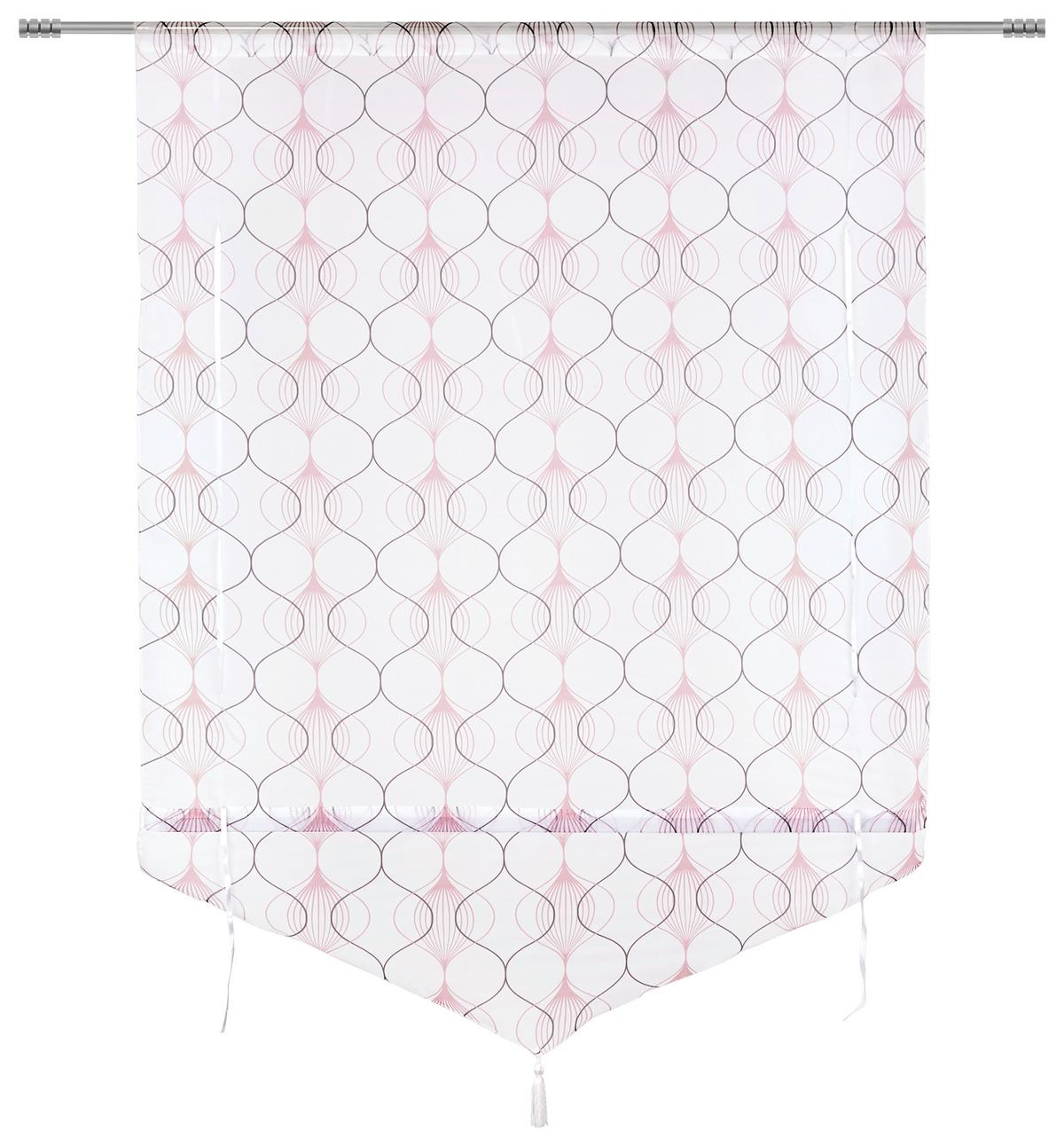 Raffrollo Nele - Taupe/Altrosa, MODERN, Textil (100/140cm) - Luca Bessoni