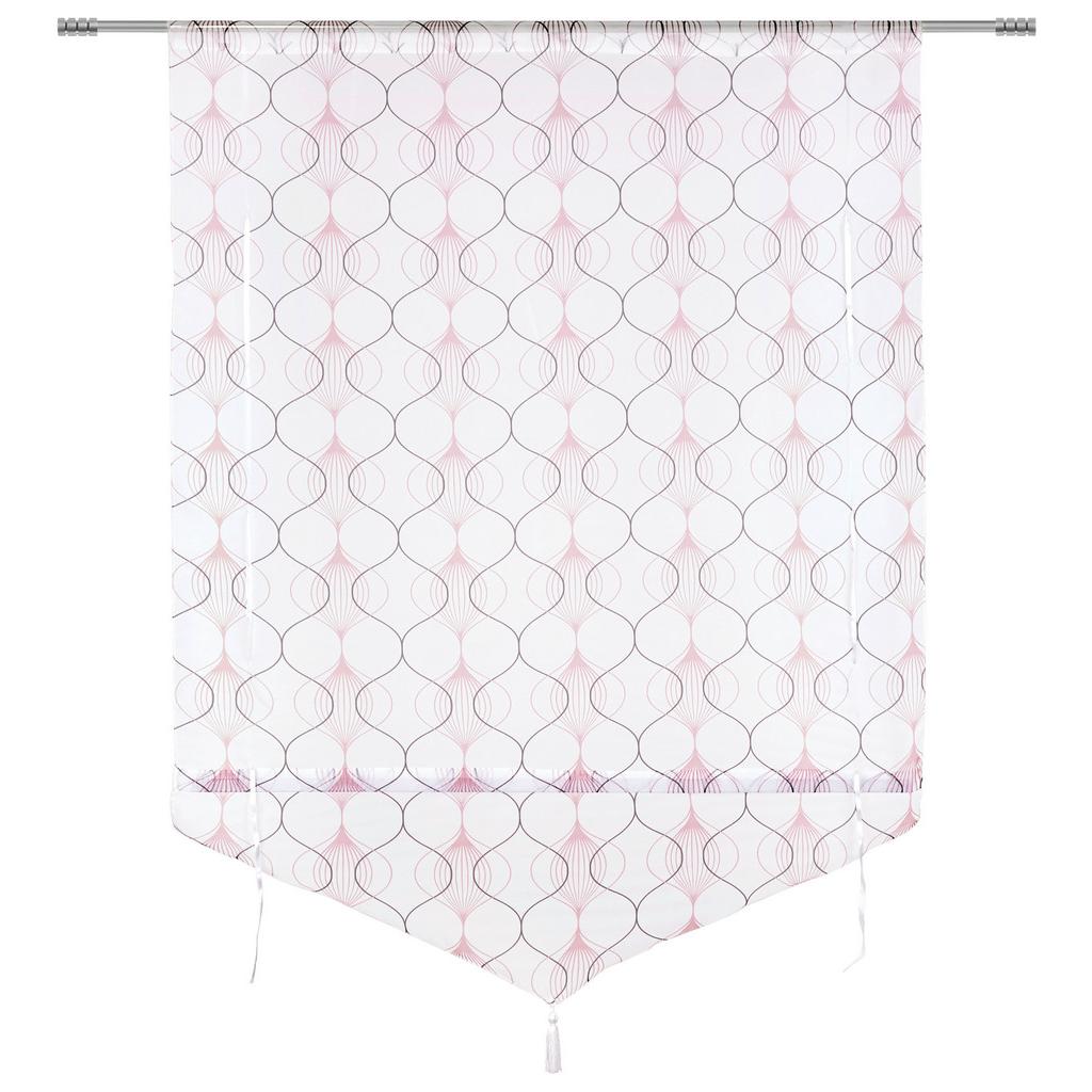 Raffrollo Nele Halbtransparent 80x140 cm Schnurzug