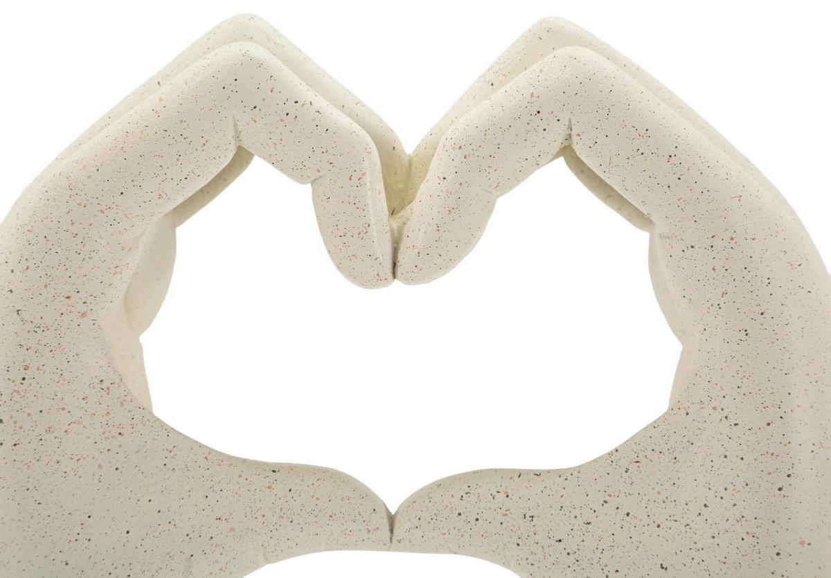 Skulptur Kunststoff, Cream - Basics, Kunststoff (16.5/20/7cm)