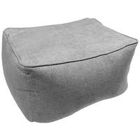 Taburetka CAROLINE, sivý velúr, max. 80 kg - sivá, Modern, textil (80/40/65cm) - Mömax