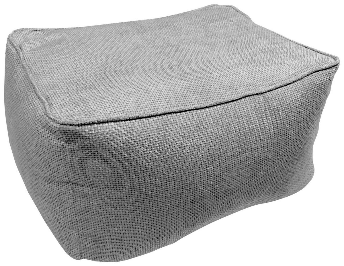 Taburetka CAROLINE, sivý velúr, max. 80 kg - sivá, Modern, textil (80/40/65cm) - Mömax