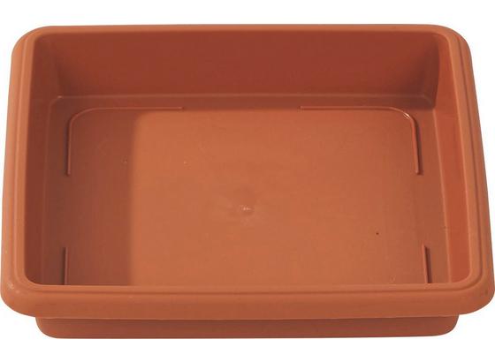 Pflanztopf Irene Untersetzer - Anthrazit/Terra cotta, KONVENTIONELL, Kunststoff (18/18cm) - Ombra Pflanztopf Irene Untersetzer - Anthrazit/Terra cotta, KONVENTIONELL, Kunststoff (18/18cm) - Ombra