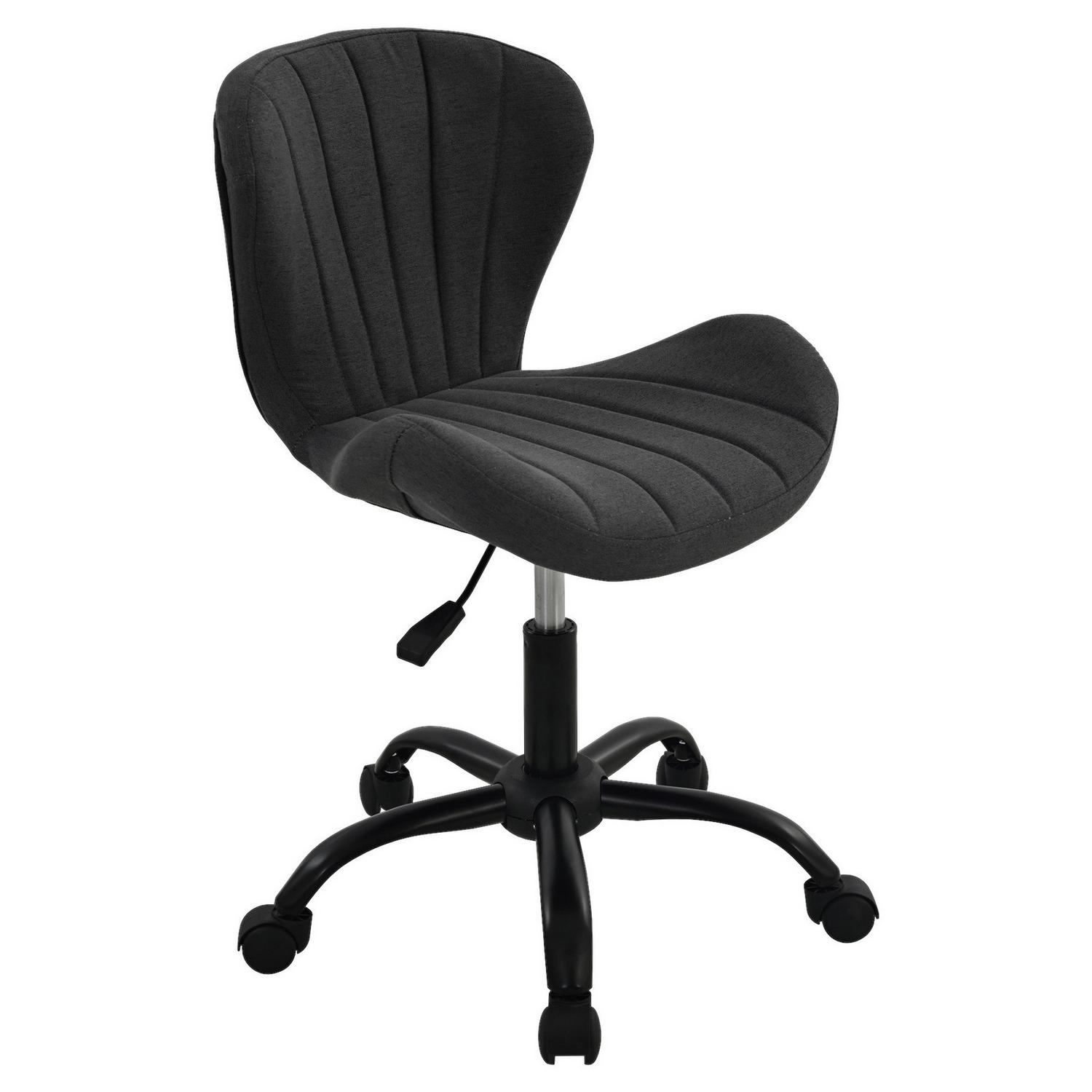 Drehstuhl Klara Grau/Schwarz B: 58 cm Grau, Schwarz
