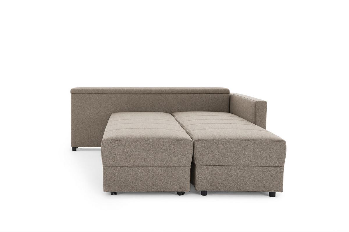 Ecksofa Looks Iii - Hellgrau/Schwarz, Design, Textil (229/287cm) - LOOKS by W.Joop