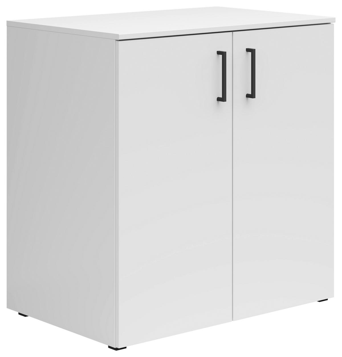 Kommode Multi, Cabinet 2 Doors, S588- - Anthrazit/Weiß, MODERN, Holzwerkstoff (80/83/52cm)