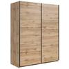 Schwebetürenschrank Tetrix - Eiche Wotan, MODERN, Holzwerkstoff (153,5/195,5/60cm) - MID.YOU