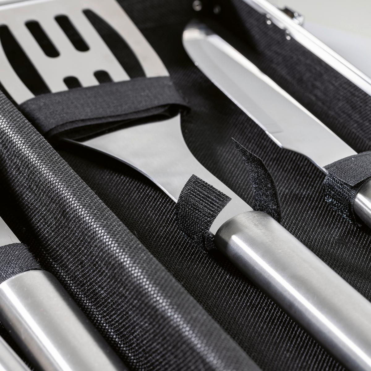 Grillkofferset 6tlg. Landmann Grillkoffer-Set 6--Teilig - Silberfarben, LIFESTYLE, Metall (45/17/8cm)