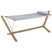 Hängematte Cesena - Gelb/Hellgrau, MODERN, Textil/Metall (296/111/108cm) - Beldano