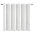 Blumenfensterstore Transparent Nicole BxL: 450x145 cm - Weiß, MODERN, Textil (450/145cm) - Luca Bessoni