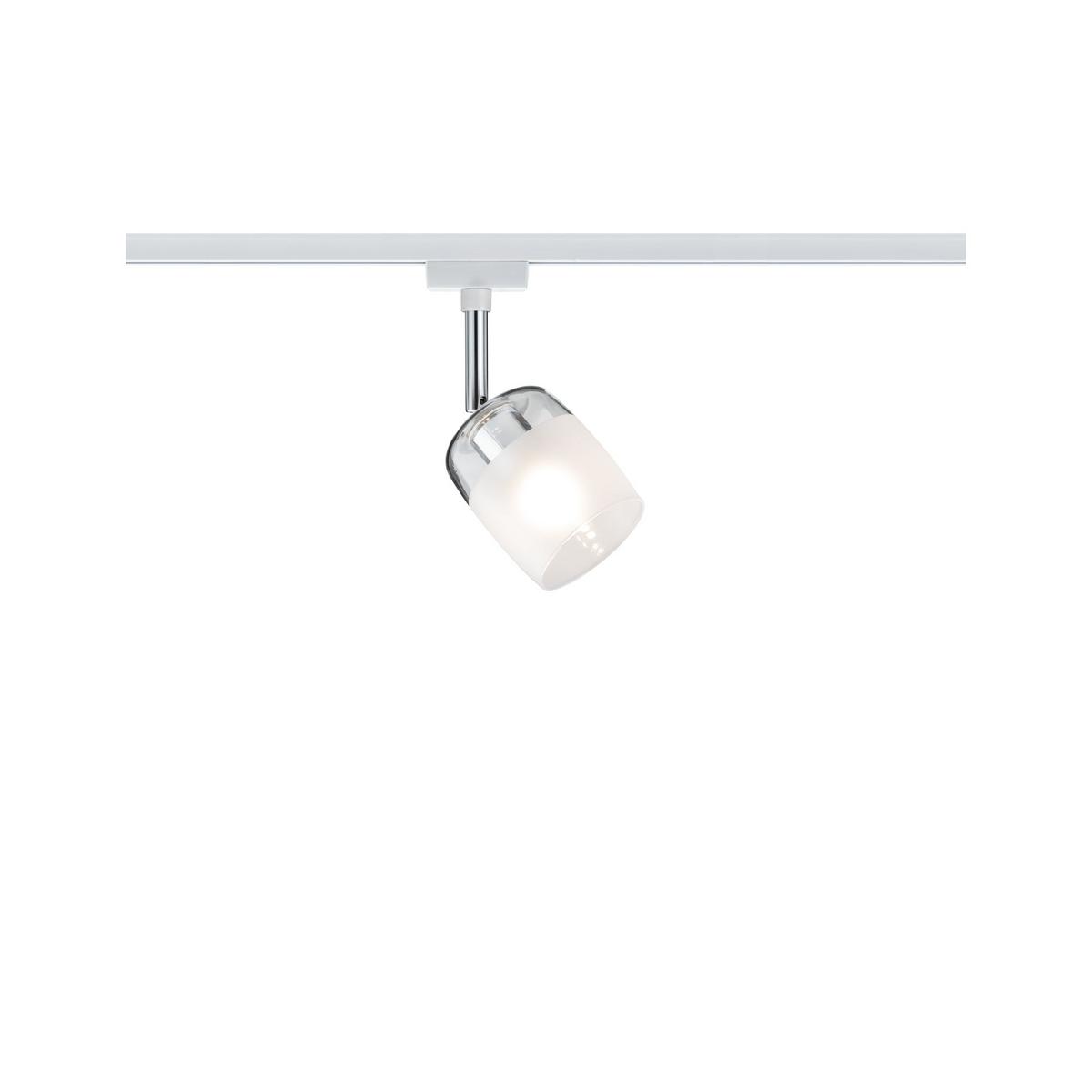Schienensystem Urail Strahler 95343 Spotkopf Schwenkbar - Weiß, Design, Glas/Metall (7,4/12,8/11,5cm) - Paulmann