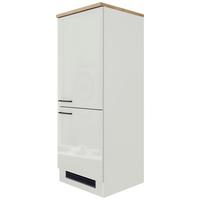 Skříňka na spotřebiče LEVI - šedá/černá, Moderní, kov/kompozitní dřevo (60/162/57cm) - FlexWell