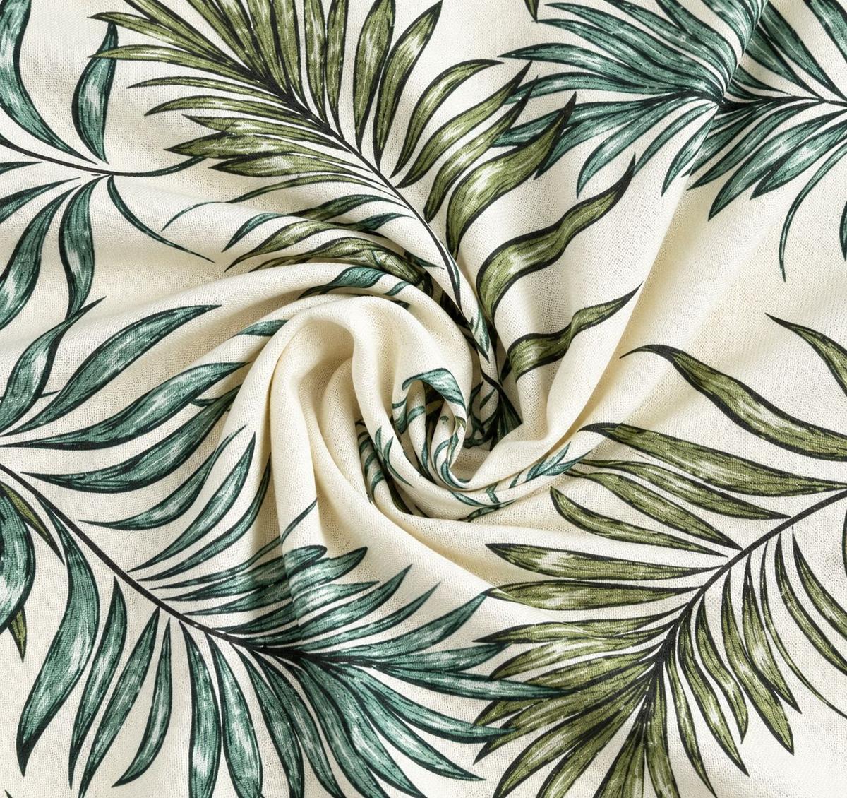 HOTOVÝ ZÁVES ALLOVER FARN - zelená, Modern, textil (140/245cm)