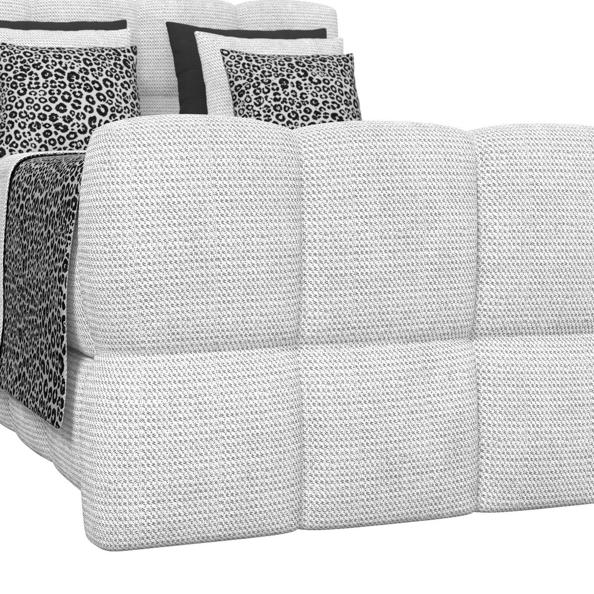 BOXSPRINGBETT inkl. Bettkasten 120x220 - Grauweiß/Schwarz, Trend, Holz/Holzwerkstoff (120/220cm) - Sembella