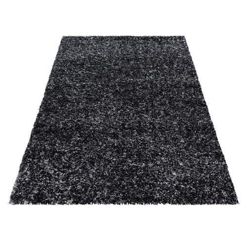 Hochflor Teppich Anthrazit Enjoy 160x230 cm - Anthrazit, KONVENTIONELL, Textil (160/230cm)