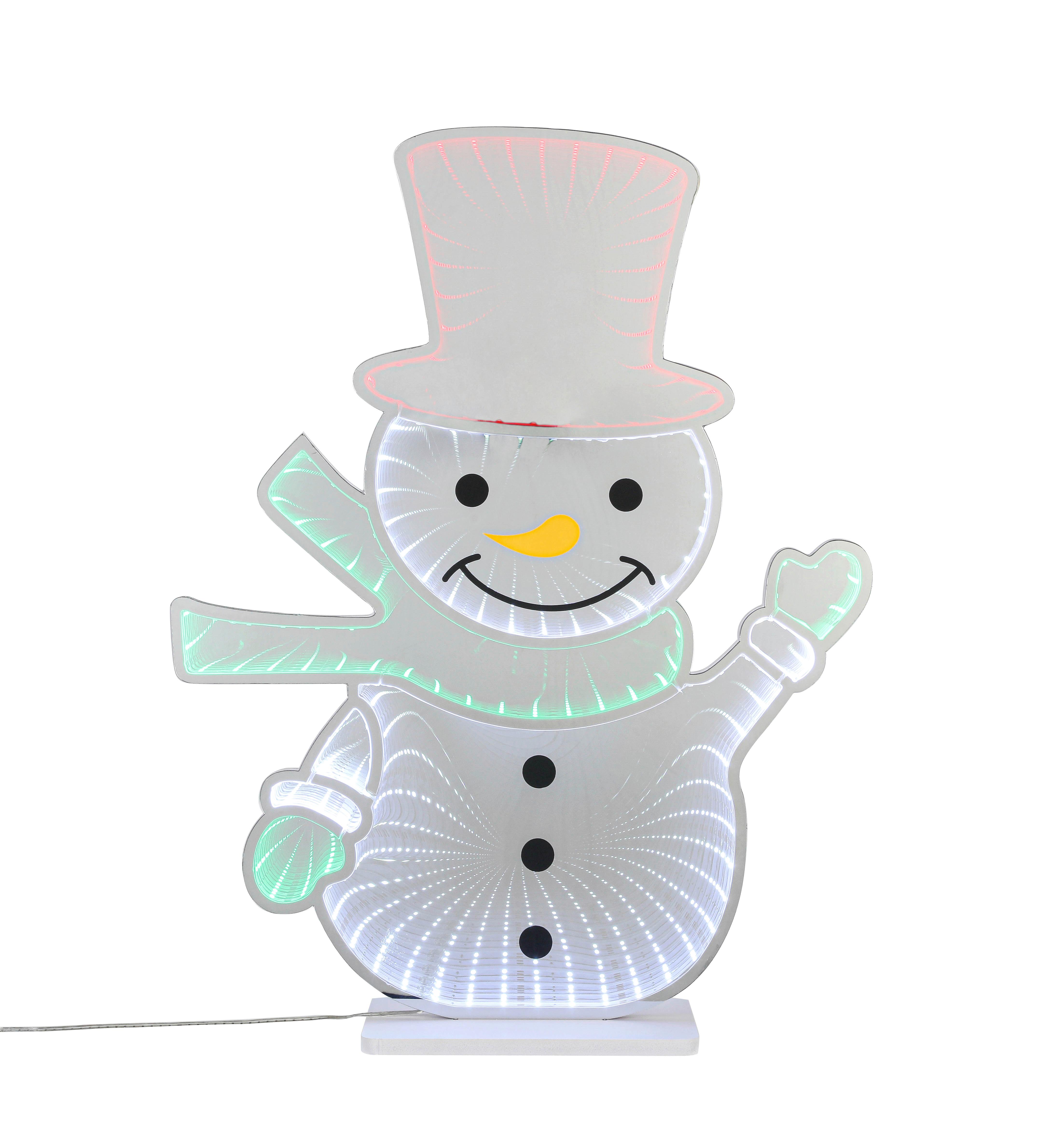 DEKORAČNÉ LED SVIETIDLO SCHNEELI - biela/chrómová, Design, plast (12/42,5/55cm) - Mömax