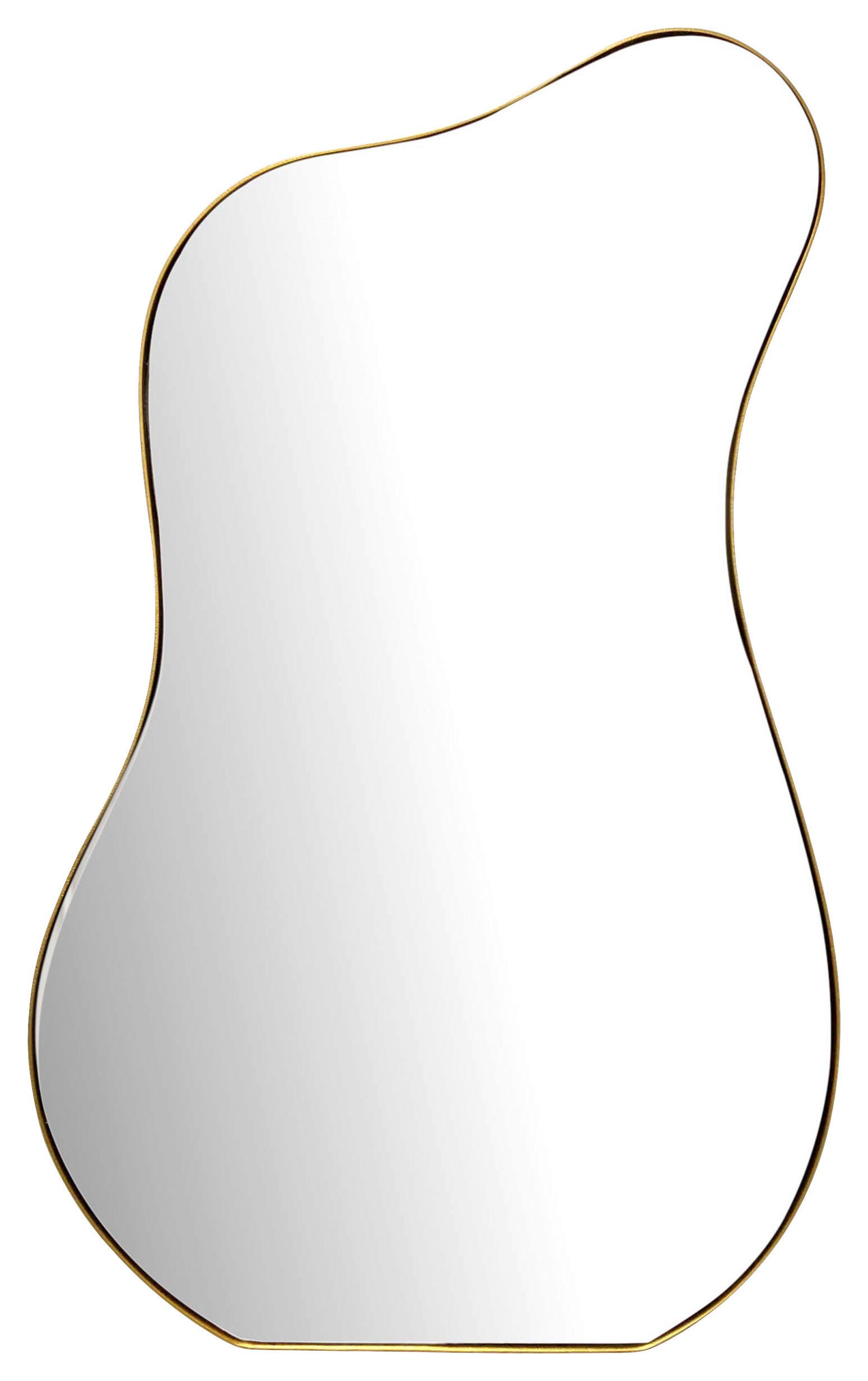 Wandspiegel Goldfarben B: 60 cm - Goldfarben, Design, Glas/Metall (60/100/2,5cm) - MID.YOU
