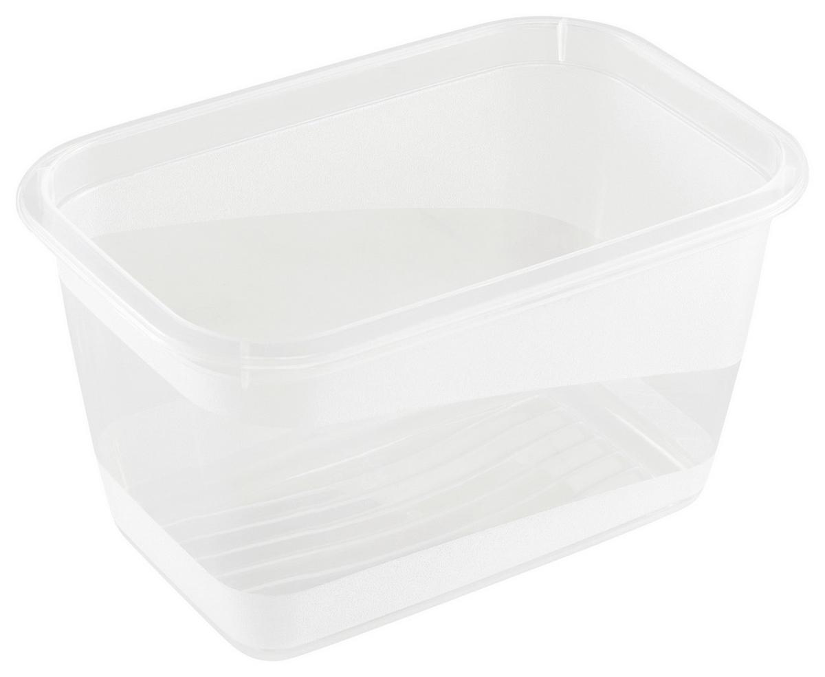 Gefrierdose 4er-Set Mia ca. 0,75 L - Blau/Weiß, KONVENTIONELL, Kunststoff (15,5/10,5/8,5cm)