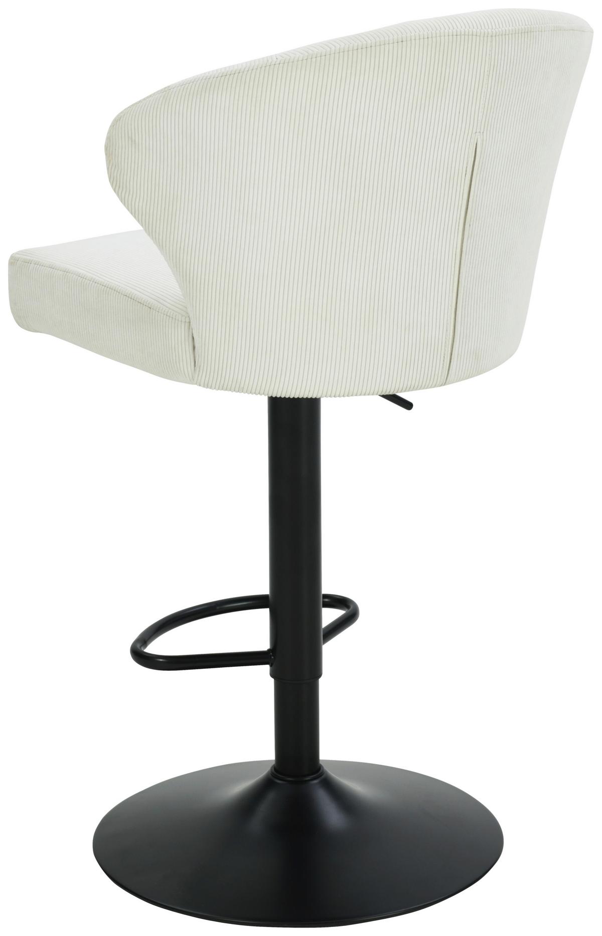 BAROVÁ ŽIDLE JANA CORD - černá/béžová, Moderní, kov/dřevo (54/110,5/93,5/56cm) - Based