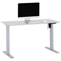Schreibtisch 120 Cm 71,5-116,5 Cm Strong Grau - Grau, MODERN, Holzwerkstoff/Kunststoff (120/71,5-116,5/60cm) - MID.YOU