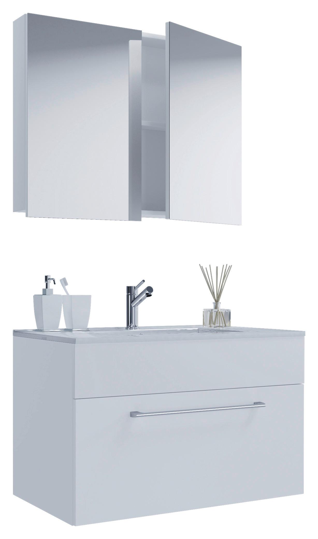 Badmöbel-set 3-teilig Badinos 60cm Weiß