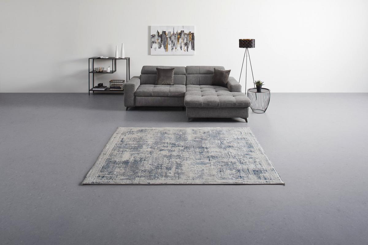 TKANÝ KOBEREC ISVIND - svetlomodrá/krémová, Konventionell, textil (80/150cm) - Mömax