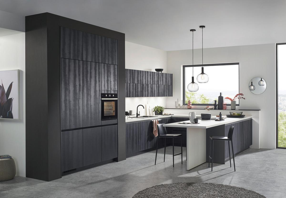 Einbauküche Ip2200 Frei Planbar Modern - Weiß, MODERN, Holzwerkstoff (428/260/237cm) - Impuls