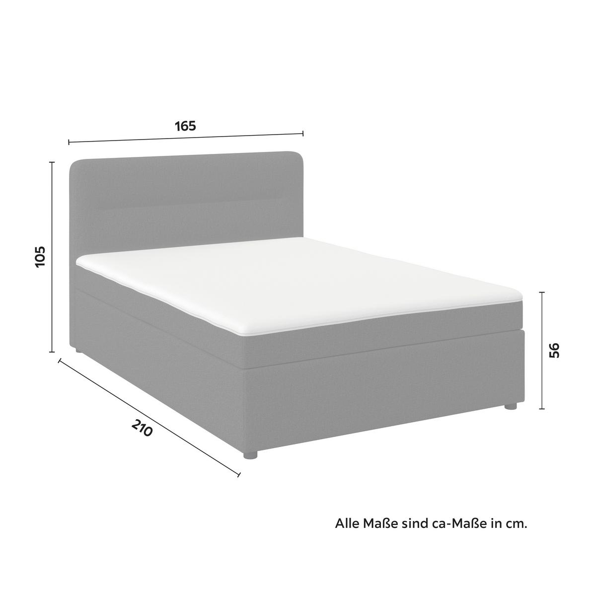 Boxspringová postel MARCO 160x200, hnědá - černá/hnědá, Moderní, dřevo/textil (160/200cm) - Bessagi Home