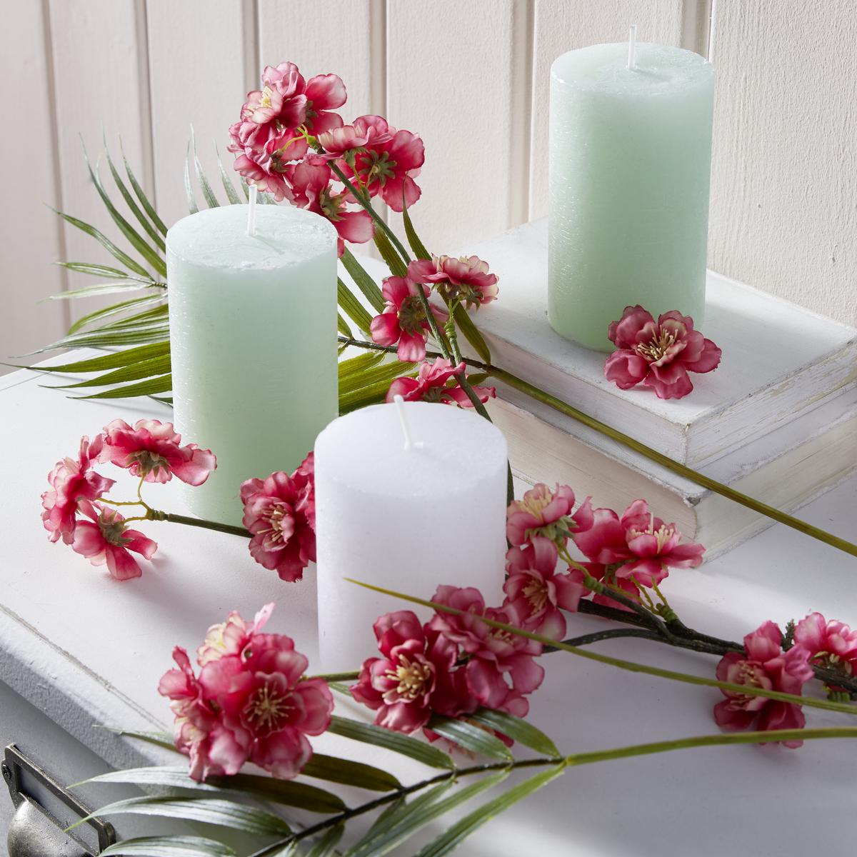 VALCOVÁ SVIEČKA LIA - biela, Modern (6,8/9cm) - Premium Living