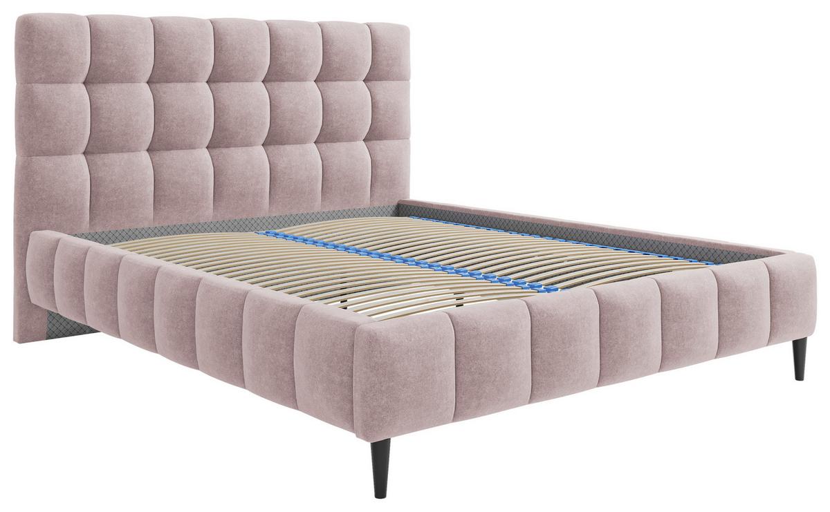 Polsterbett Magic Rosa 180x200 cm - Schwarz/Rosa, MODERN, Holz/Holzwerkstoff (180/200cm) - MID.YOU